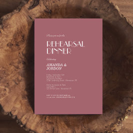 Ro Garden | Återkallningsmiddag för Mörk Ro Bröllo Inbjudningar