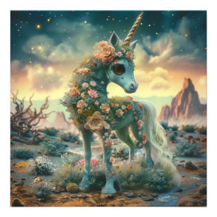 Ro Garden Desert Unicorn Fototryck