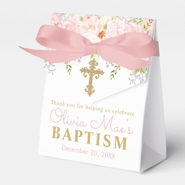 Ro Garden Girl Baptism Personlig Presentaskar (Framsidan Sidan)