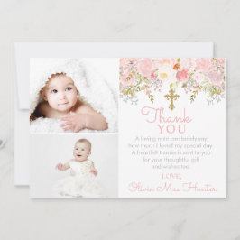 Ro Garden Girl Baptism Two Photo Tackto You Card Tack Kort