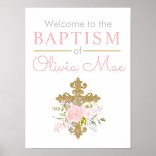 Ro Garden Girl Baptism Välkommen Poster