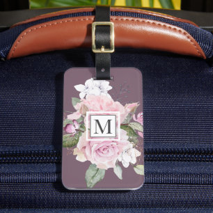Ro Garden Lila Monogram Luggage Tag-nummer Bagagebricka