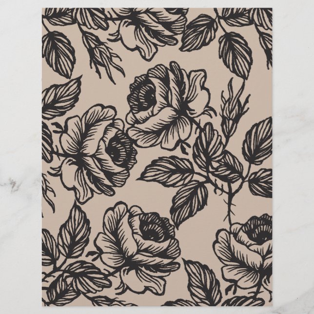 Ro Garden | Linjär för Rustik DIY-kuvert Reklamblad (Framsidan)