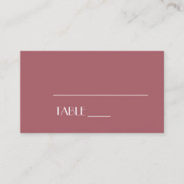 Ro Garden | Monteringskort för Mörk Ro Bröllop Placeringskort