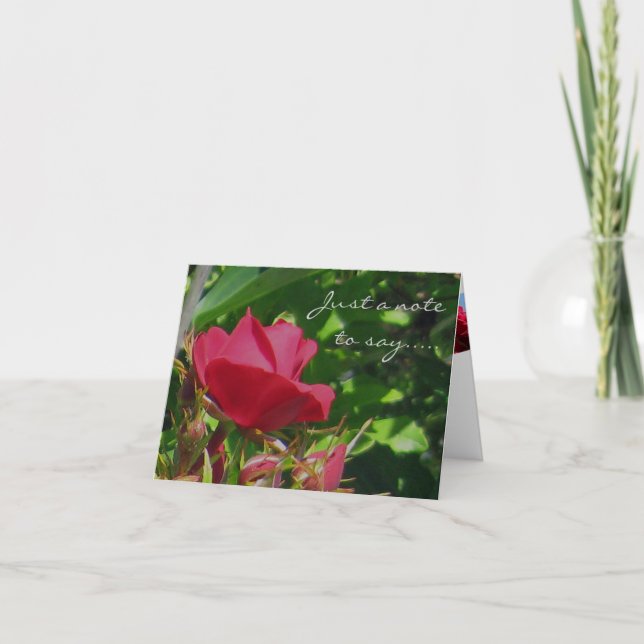Ro Garden Note Card Kort (Framsida)
