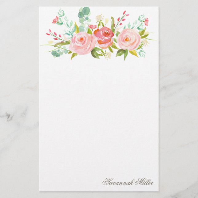 Ro Garden | Personlig Stationery Brevpapper (Framsida)