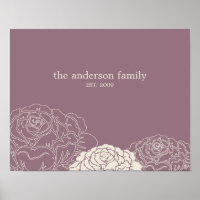 Ro Garden Personlig Wall Art - Violet -