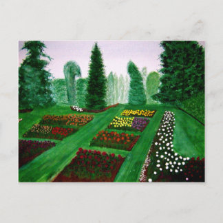 Ro Garden, Portland, Oregon-vattenfärgsmålning Vykort