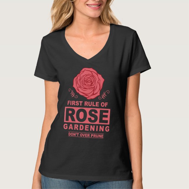 Ro Garden Rule Funny Pruning  Ro Gar T Shirt (Framsida)