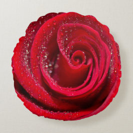 "Ro Garden Serenity: Round Pillow Design" Rund Kudde