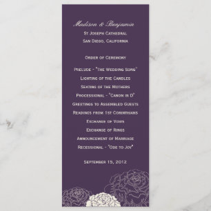 Ro Garden Wedding Programme - Lila Program