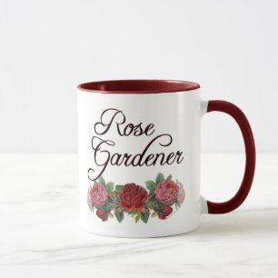 Ro Gardener Say med Rosor Mugg