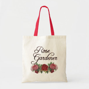 Ro Gardener Say med Rosor Tygkasse