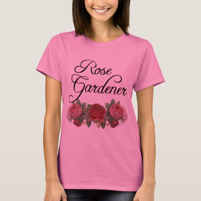 Ro Gardener Släggare med Ro Blommor T-shirt (Framsida)