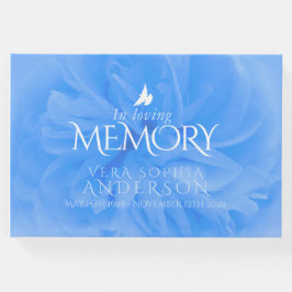 Ro gäst bok i den blå minnesblått