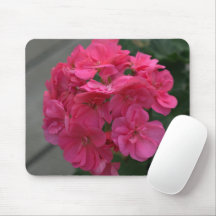 Ro Geranium Blommigt Mousepad