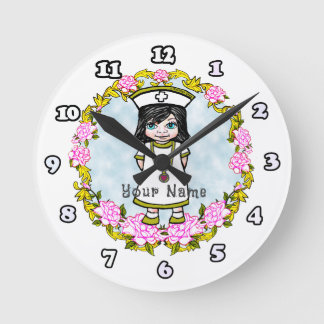 Ro Girl Nurse Rund Klocka