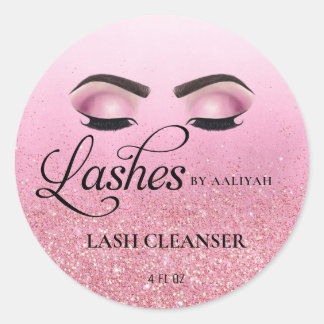 Ro Glam Glitter Lash Bath Shampoo Cleanser Runt Klistermärke