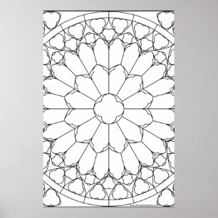 Ro glasaktigt glas poster