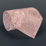 Ro  Glitter-drivrutiner Gnistra Party Neck Tie Slips<br><div class="desc">Ro Guld Glitter Gnistra driver Chic Rosa Modern - Lägg till din unika text / Namn - Gör din Speciella gåva - Ändra storlek och flytta eller ta bort och lägg till text / inslag med anpassning verktyg. Utformning efter MIGNED. Se mina andra projekt. Du kan också överföra de här...</div>