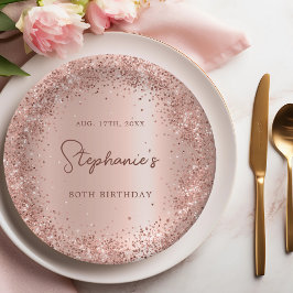 Ro Glitter Foil 80 Birthday Monogram