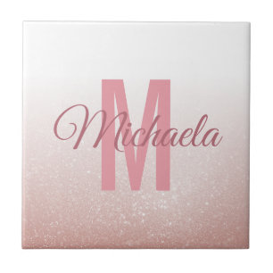 Ro, Glitter, Modern Monogram, ursprunglig Namn Kakelplatta