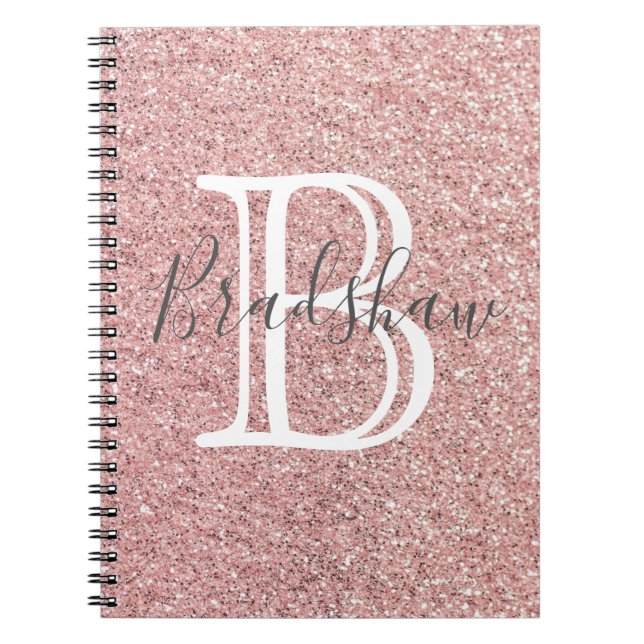 Ro Glitter Namn Anteckningsbok (Framsidan)