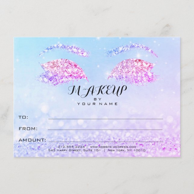 Ro Glitter Princess Makeup Certificate Gift (Framsida)