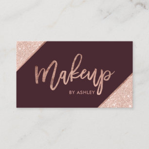 Ro-glitter-typografi-burgundsmakare Visitkort