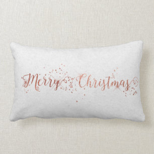 Ro Gol Rosa Silver Grått Kraft God jul Lumbarkudde