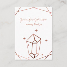 Ro Gold Foil Earring Holder Visitkort