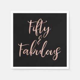 Ro Gold Foil Femty och Fabulous Pappersservett