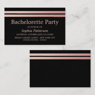 Ro Gold Foil Rand Bachelorette Party Biljett