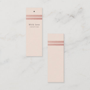 Ro Gold Foil Rand   Märkre för  Rosa Gift Mini Visitkort