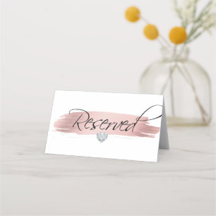 Ro Gold Foil White Black RESERVED Sign Placeringskort