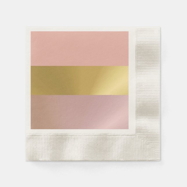 Ro Goldblush Papper Napkins, myntsvans Pappersservett (Framsidan)