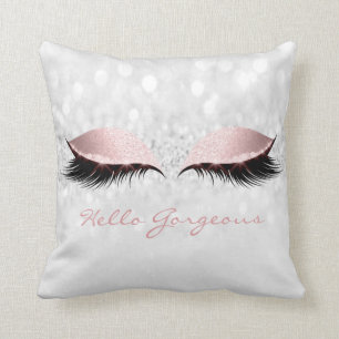 Ro Grått Girly Makeup Lash Hej Gorgous Kudde