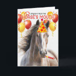 Ro Grått Horse Funny Birthday Kort<br><div class="desc">Vackra hästar i ro grått färgad nyanser och märkningar är redo att fira cowgirl,  cowboys eller hästälskares födelsedag.</div>