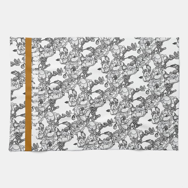 Ro Gren Grått  Personaliserat Kökshandduk (Horisontell)