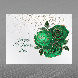 Ro Grönt Guld Konfetti St patricks day Helg Vykort