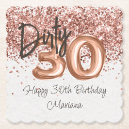 Ro Guld 30års födelsedag Party Underlägg Papper