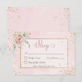  Ro & Guld-accenter Bröllop OSA Kort