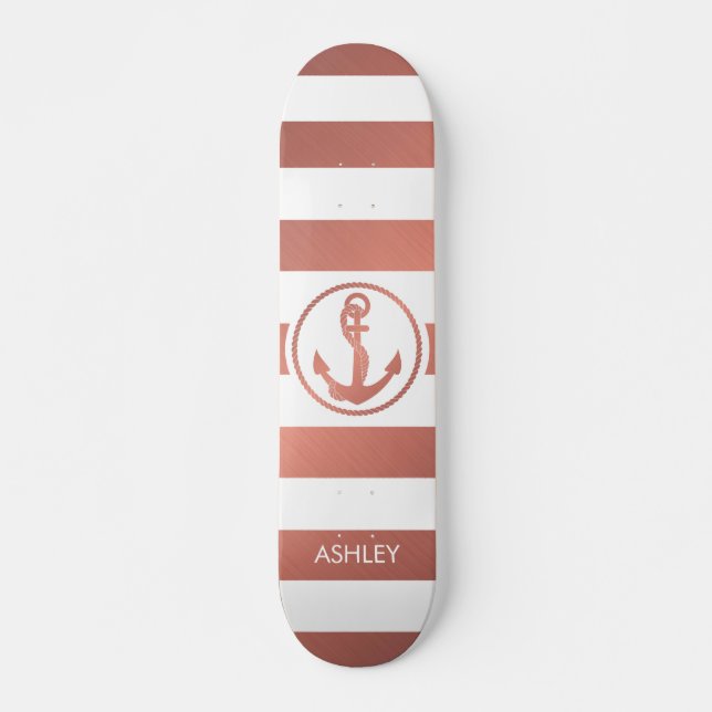 Ro Guld Anchor Mini Skateboard Bräda 18,5 Cm (Framsida)