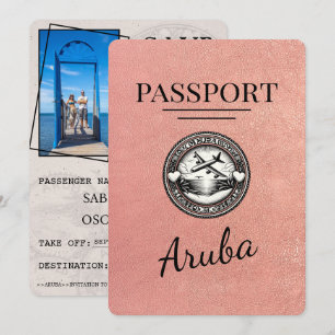 Ro Guld Aruba-passet Spara datum Datumet