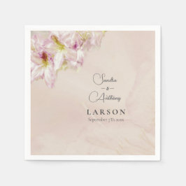 Ro Guld Azalea Bröllop Pappersservett