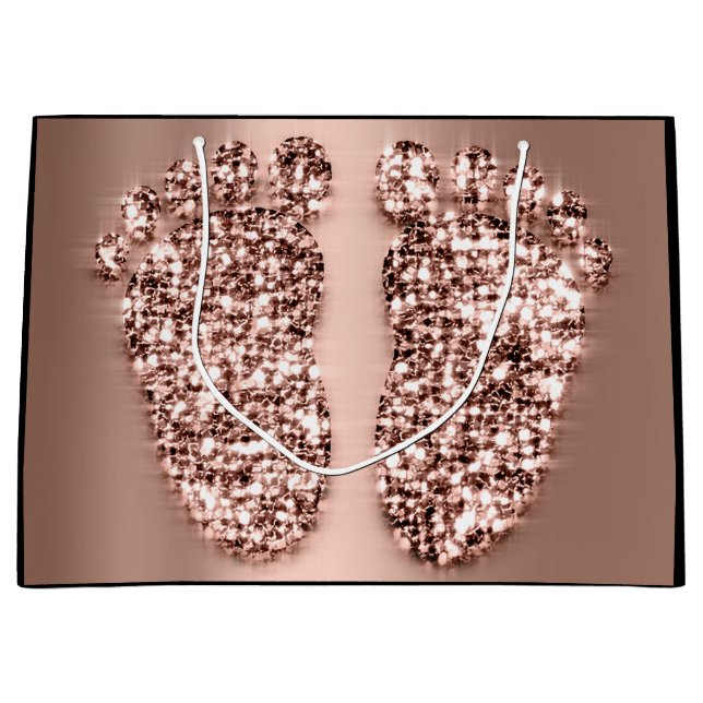 Ro Guld Baby Shower Feet Boy Favor Favor (Framsidan)