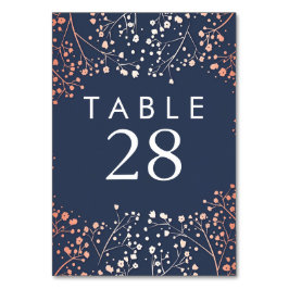 Ro Guld Babyns Bordsnummer vid utandningen Bröllop