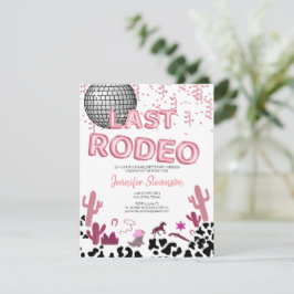 Ro guld-ballongteckensnitt Cowgirl bachelorette Pa Anteckningskort