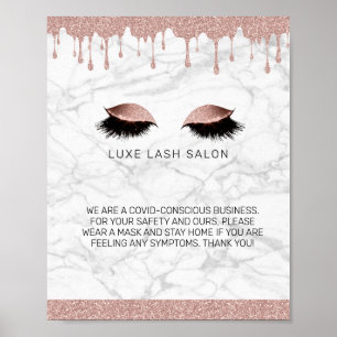 Ro Guld, bidrottning Salon Covid Conscious Safety Poster