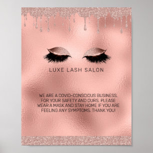 Ro Guld, bidrottning Salon Covid Conscious Safety Poster